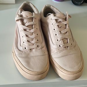 Old school vans in the color way peach blush. part of the mono canvas collection